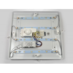 BRILLUX  Plafon LED 12W z mikrofalowym czujnikiem ruchu - neutralny