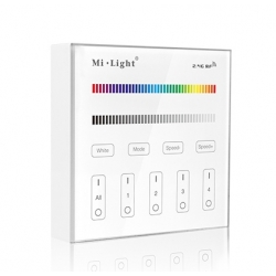 PANEL ŚCIENNY MI-LIGHT 4 STREFY 3V (2xAAA) RGB/RGBW